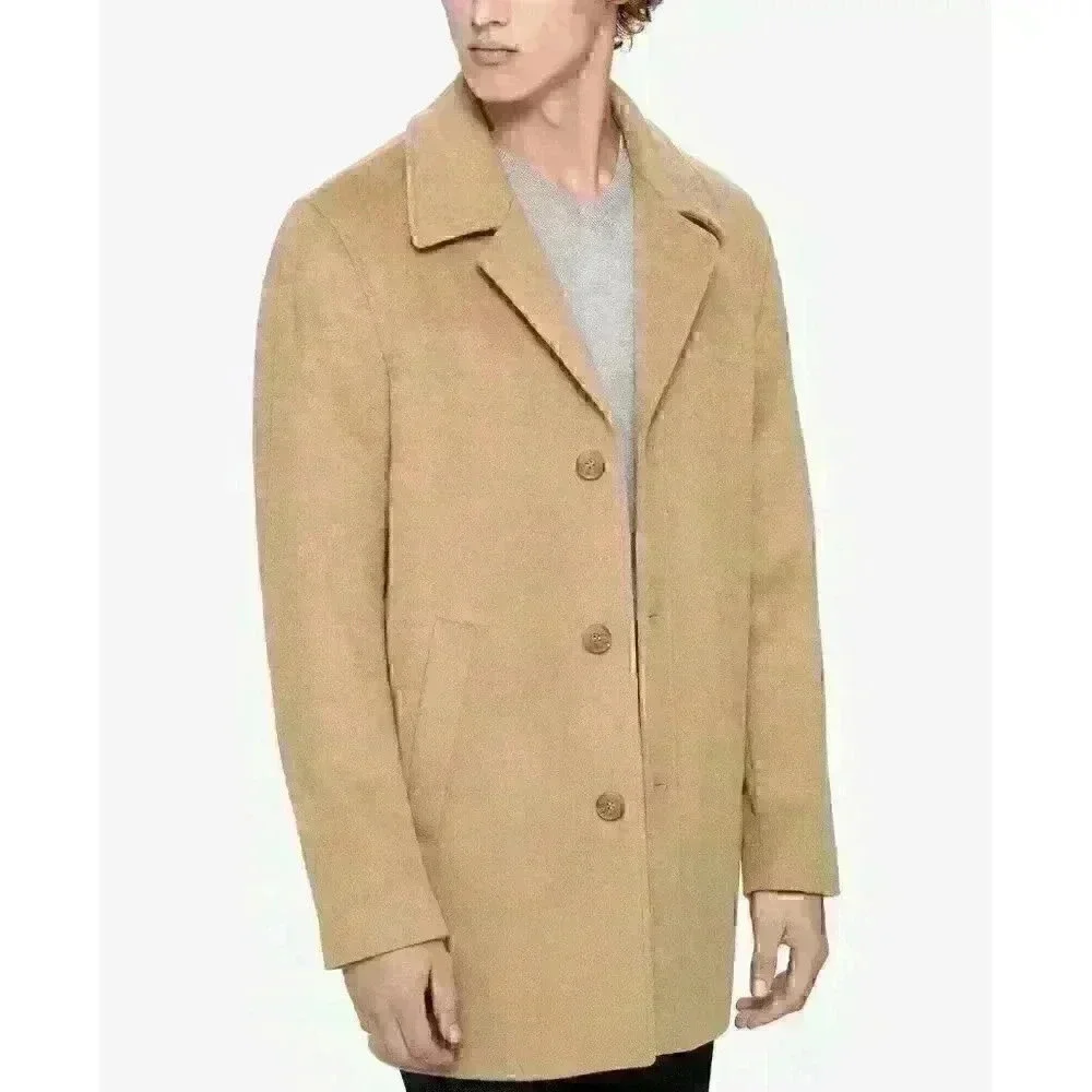 NEW Calvin Klein Men's M Long Wool-Blend Walker Coat NWT $399